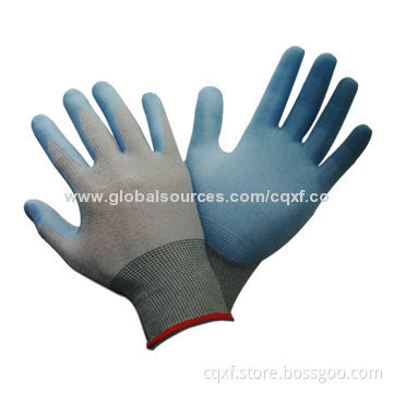 Safety Nylon Nitrile Gloves, Palm-coated, Used for Delicate and Precise Assembly